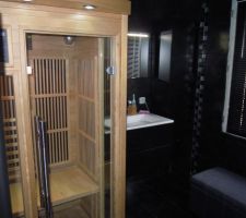 Nouvelles photos salle de bain n° 2 fini avec sauna