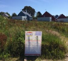 Terrain avec le panneau