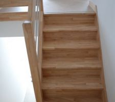 Escalier en bois exotique