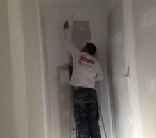 Sous couche de la cage d'escalier