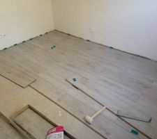 Pose parquet chambre 3