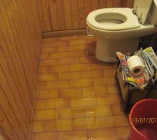 Inondation dans les toilettes