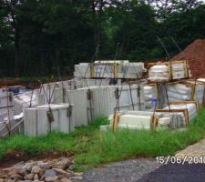 Livraison de la maison sur le terrain