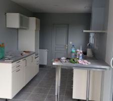 Cuisine en cours de montage
