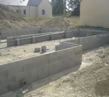 Elevation Vide sanitaire S&eacute;jour et salon