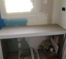 D&eacute;coupe du plan de travail : 150 cm