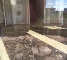 Chape de ravoirage coulée
