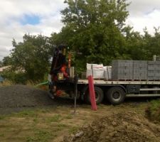 1er livraison de matériaux