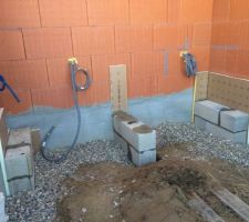Préparation plancher groupes extérieurs