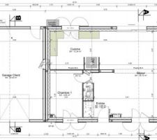 Plan du rez de chaussé pour la demande de permis de construire
