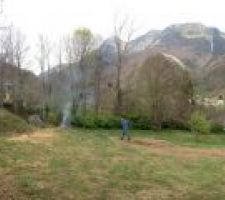 Point de vue du terrain pendant le debrouisallage