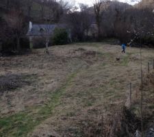 Le haut du terrain le,jour de la signature