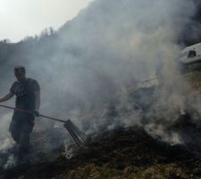 Rien de tel qu'un petit &eacute;cobuage pour le nettoyage