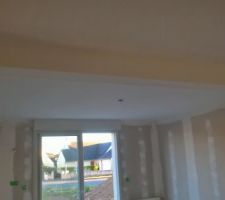 Jour 1 : Sous-couche du plafond fait.