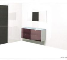 Photo meuble salle de bain 2

laqué blanc et cassis