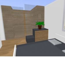 2e idée dressing : parois vitrées décalées