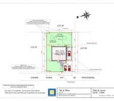 1ère proposition de plan de Maison Sésame correspondant à mes attentes reste juste à rajouter les menuiseries en PVC et dessiner la