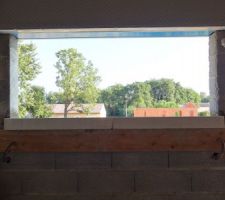 Appuis de fenêtre cuisine en place