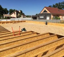 Plancher OSB en cours