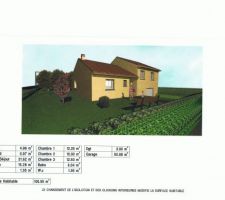 Voici la maison et les cotes avant modifications interieures