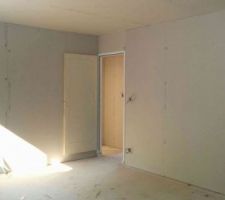 Fin pose des cloisons et portes