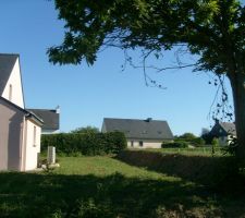 Vue de sous le châtaigner sur terrain côté ouest