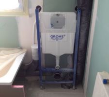 Installation wc suspendu