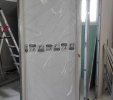 Pose des portes à l'étage