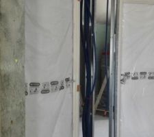 Pose des portes à l'étage