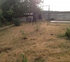 Terrain  avant d&eacute;but  des travaux