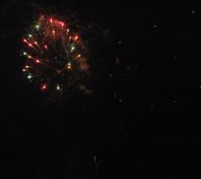 Feu d' artifice villiers sur loir, le 13 juillet 2015.