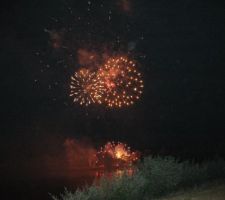 Feu d' artifice villiers sur loir, le 13 juillet 2015.