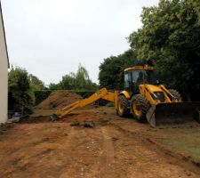 Les Travaux de terrassement sont commenc&eacute;s.