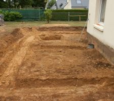 Fin de travaux de terrassement.