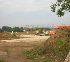 Fond du terrain, vue vers le nord.