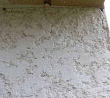 Micro fissure angle facade/pignon droit en partie haute.