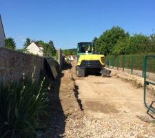 Décaissement pour accès chantier