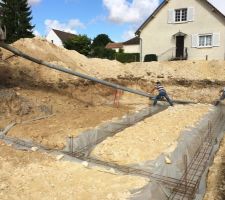 Coulage de la semelle en deux toupies