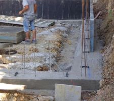 Début des fondations