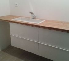 Construction meuble salle de bain chambre parents