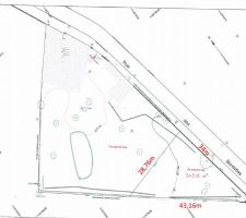 Sous Seing 7 Mai 2015 division parcellaire de 518m² sur l'extremité d'un terrain de 2500m²