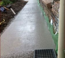 Coulage dalle allée