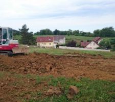 Début de l'excavation