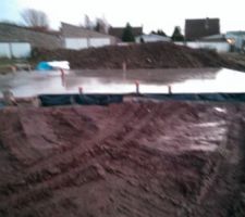 Dalle coulee pour notre noel.magnifique cadeau