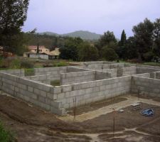 Terrassement fait en mars 2013