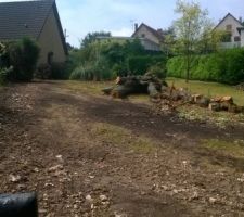 Le terrain libre pour le debut des travaux