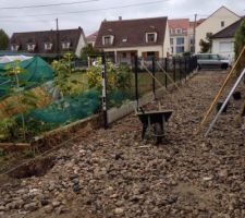 Mise en place des panneaux de grillage rigide le long de la voir carrossable?