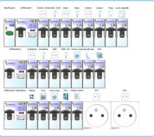 Plan du tableau électrique.

Rangée 1 pour Salon, Séjour et Cuisine
Rangée 2 pour les Chambres et le SDB
Rangée 3 pour les appareils spécifique type A