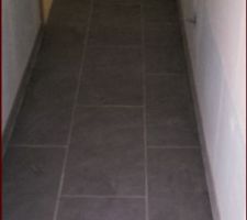 Carrelage couloir a l'etage