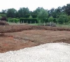 Décapage terminé, avec implantation et chemin d'accès